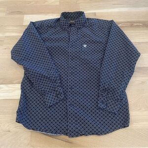 Ariat Black Shirt with White Pattern